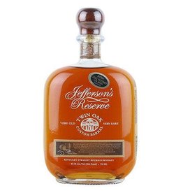 Jefferson's Reserve Very Old Very Rare Twin Oak Custom Barrel Bourbon Whiskey