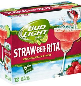 Budweiser Bud Light Strawberry-A-Rita 12 Pack Can