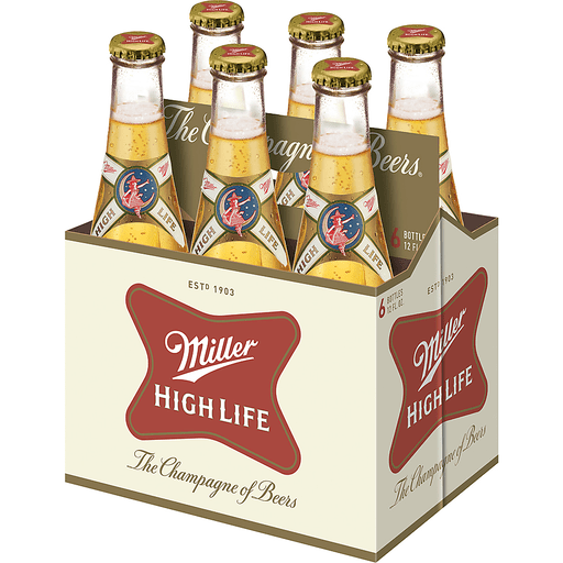 Miller High Life Bottle The Hut Liquor Store