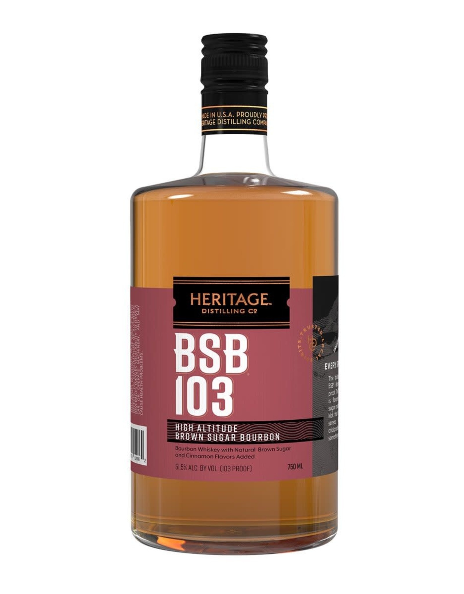 BSB 103 BSB 103 High Altitude Brown Sugar Bourbon 750 ml