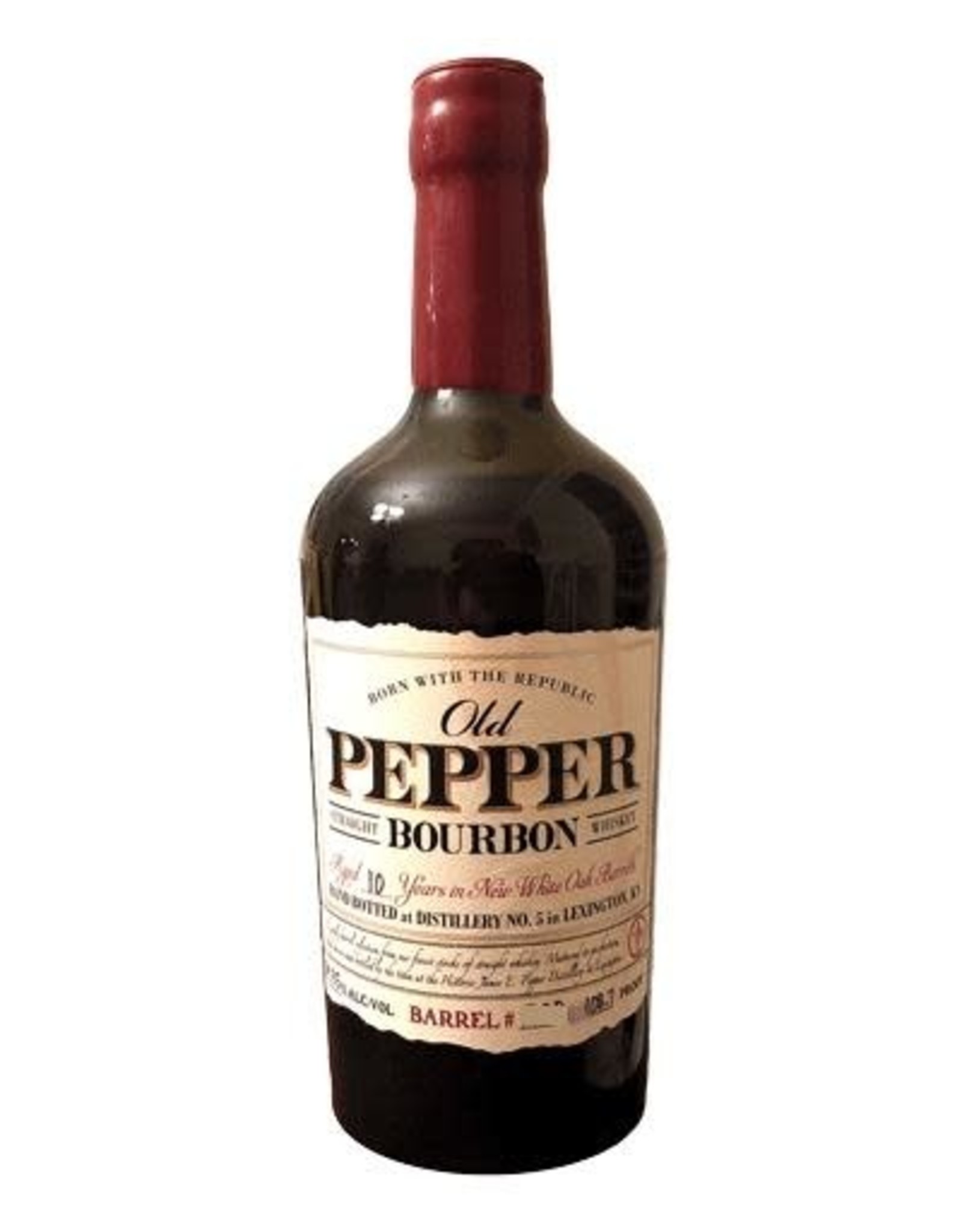 James E. pepper Old Pepper Bourbon Aged 11 Years 112.8 Proof 750 mL