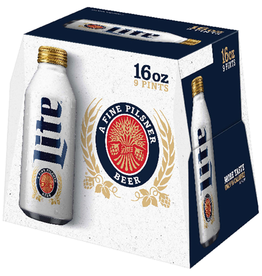 Miller Light Aluminum 16 Oz  9 Pack