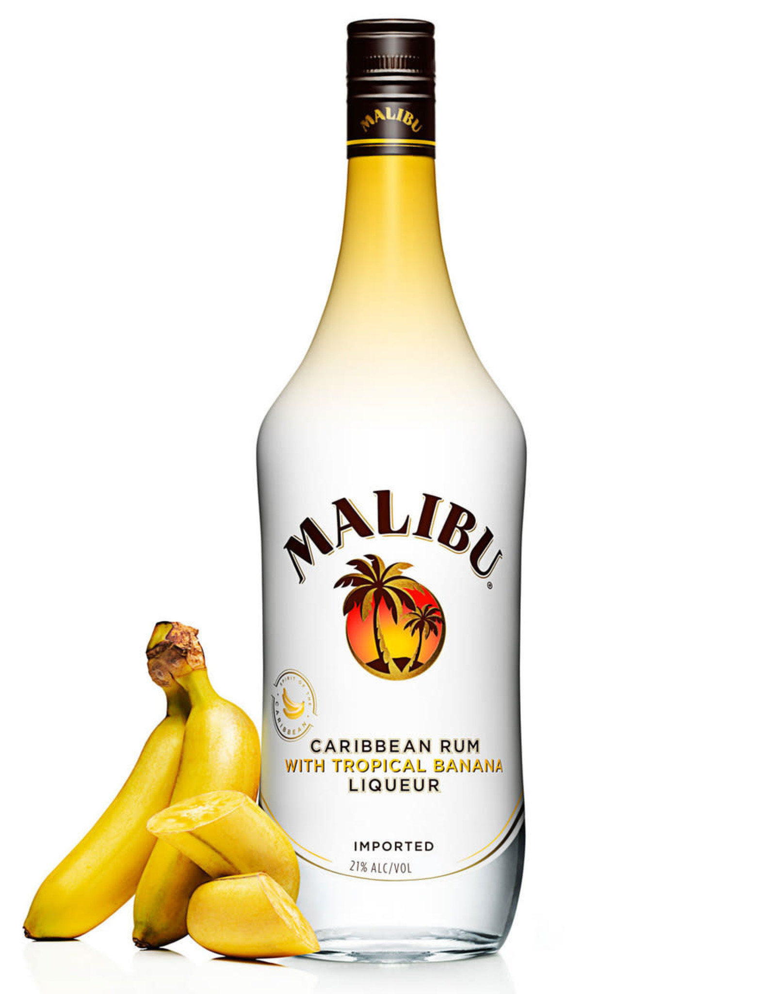 Malibu Malibu Banana Rum 750mL - The Hut Liquor Store