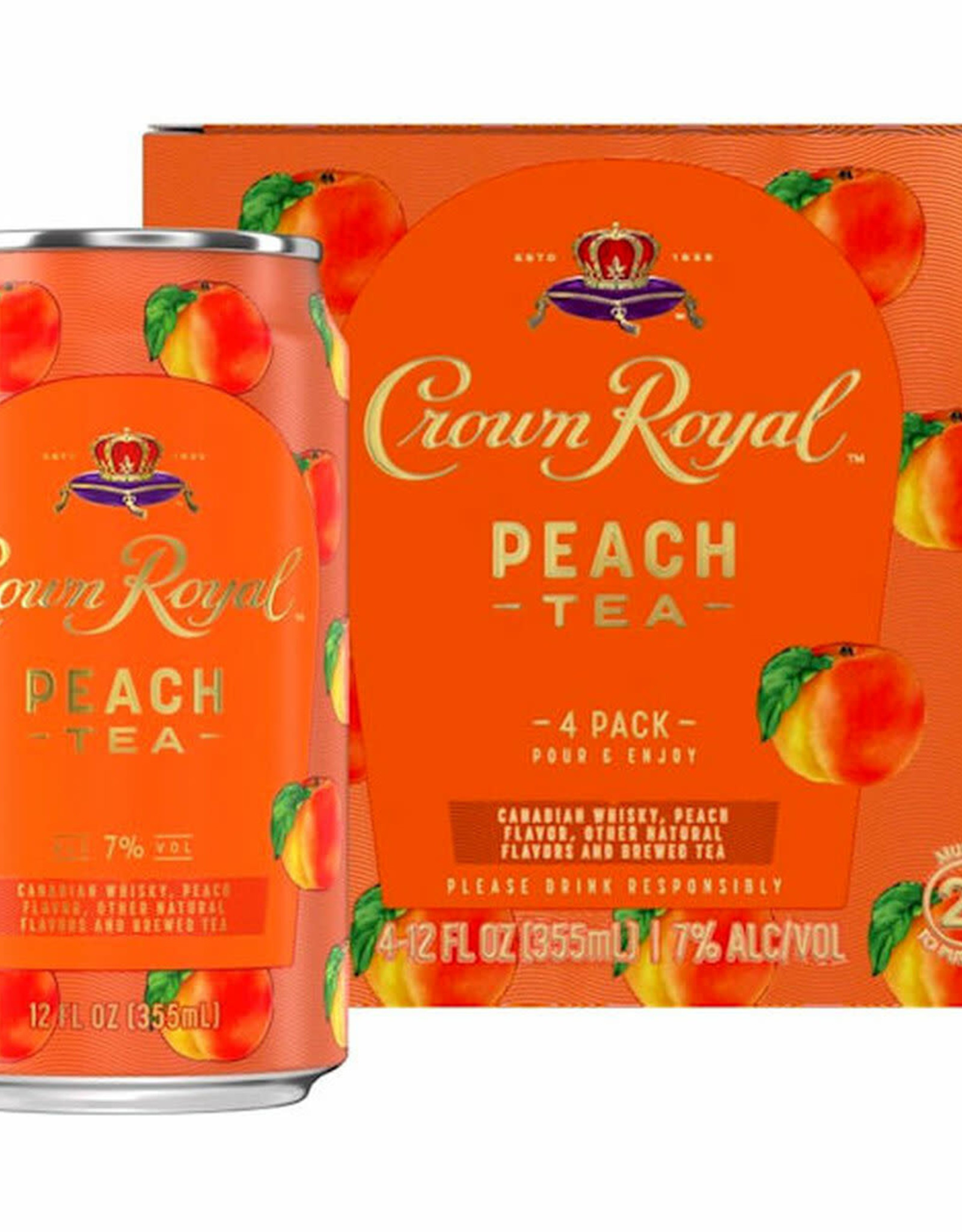 Crown Royal Cocktails Peach 4 Pack