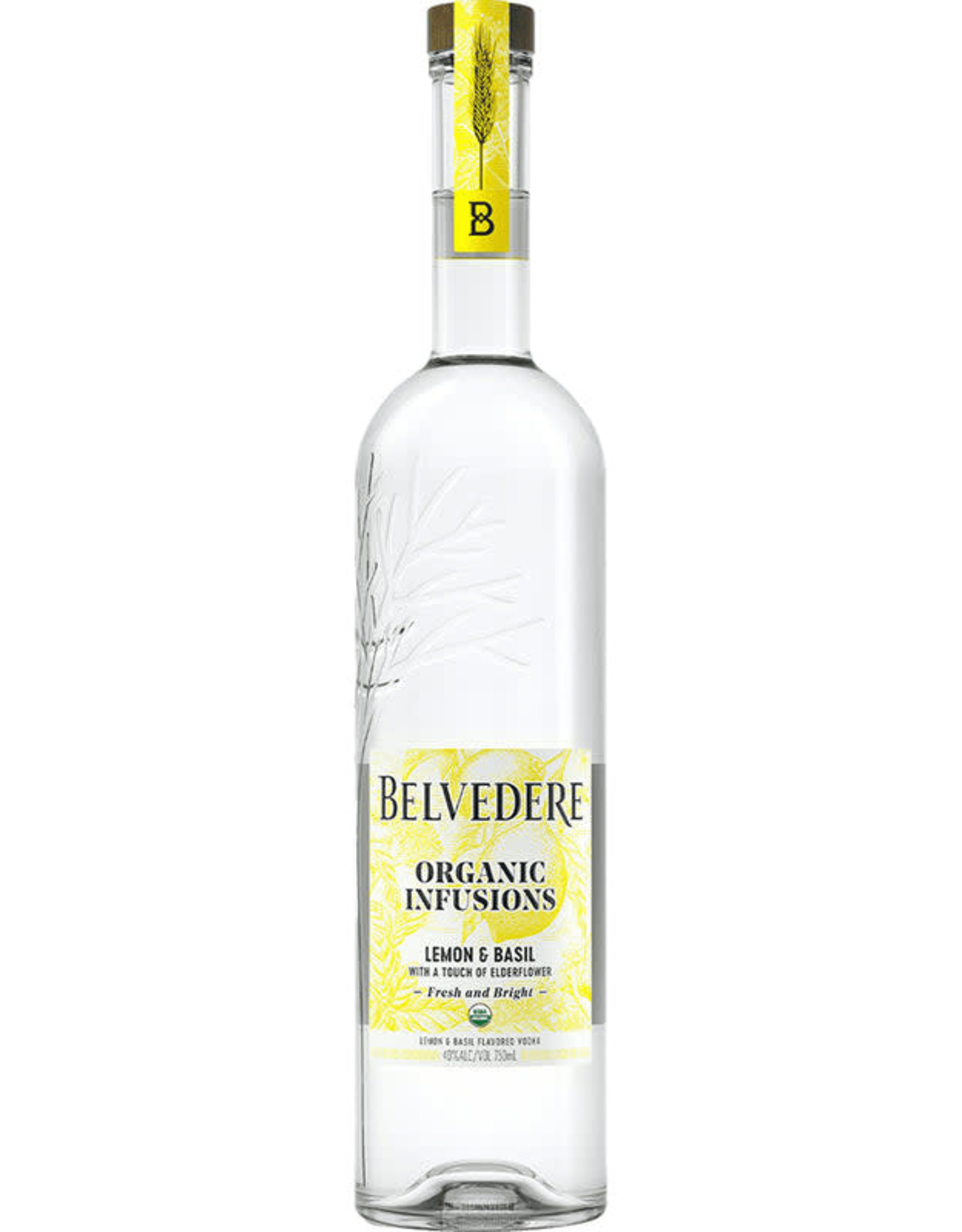 Belvedere Belvedere Organic Infusions Lemon & Basil 750 mL