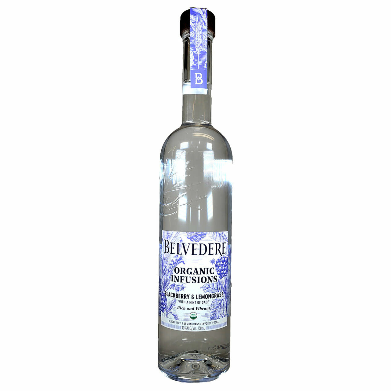 Belvedere - Organic Infusion Blackberry & Lemongrass French Vodka (750ml)