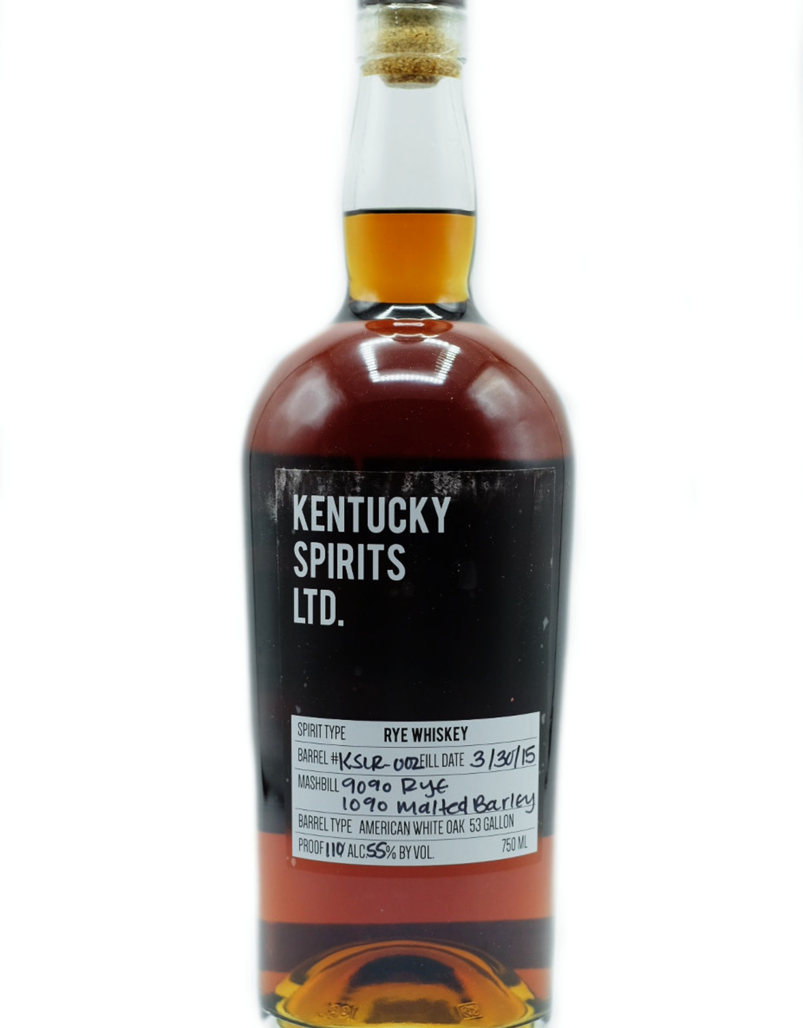 Kentucky Spiris Ltd Rye Whiskey 750 mL 110 Proof