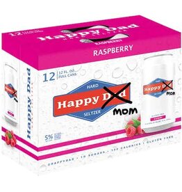 Happy Dad Happy Dad Seltzer Mom Raspberry  Pack  12 Pack