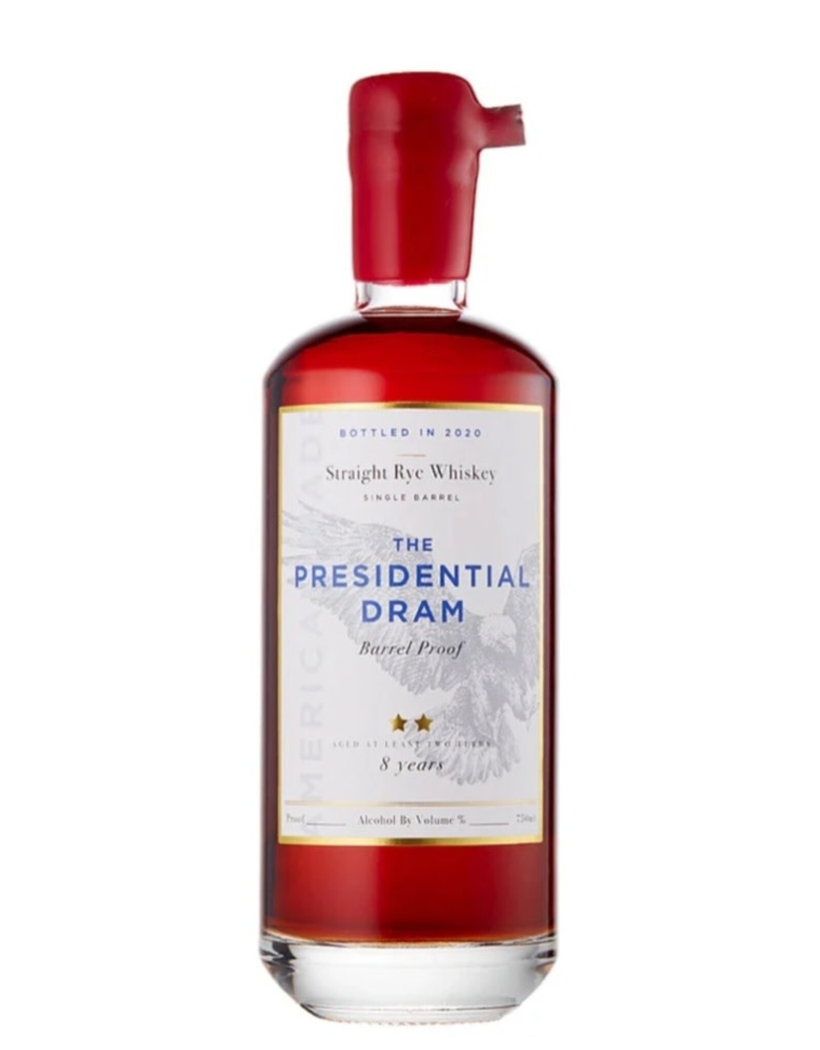 The Presidential Dram 8 Years 1211.80 Proof Single Barrel