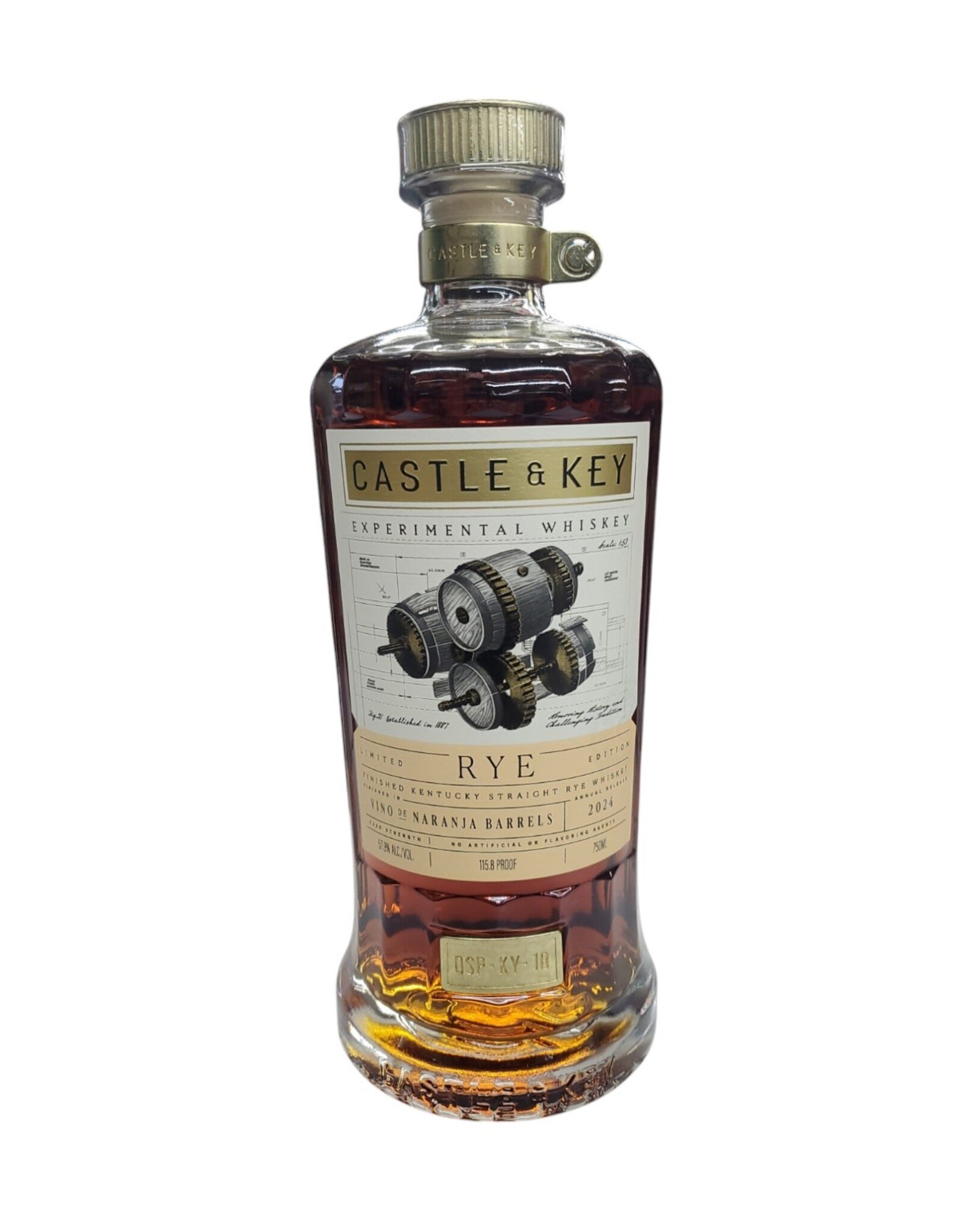 Castle & Key Castle & Key Cask Experimental Rye Series 2024  750 mL
