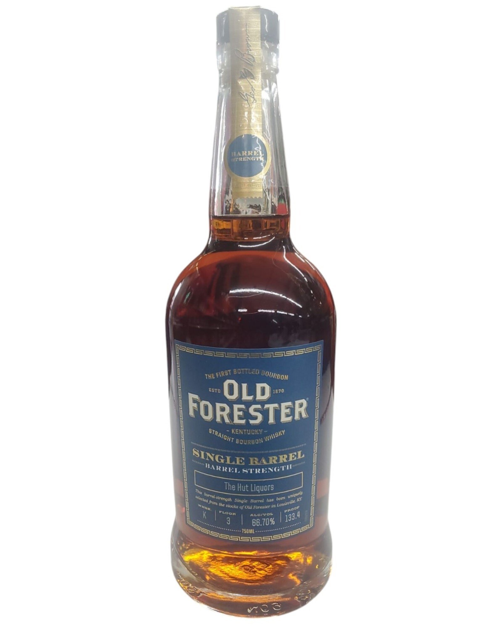 Old Forster Old Forester Single Barrel  Strength The Hut Store Pick  750 ml 133.4 Proof