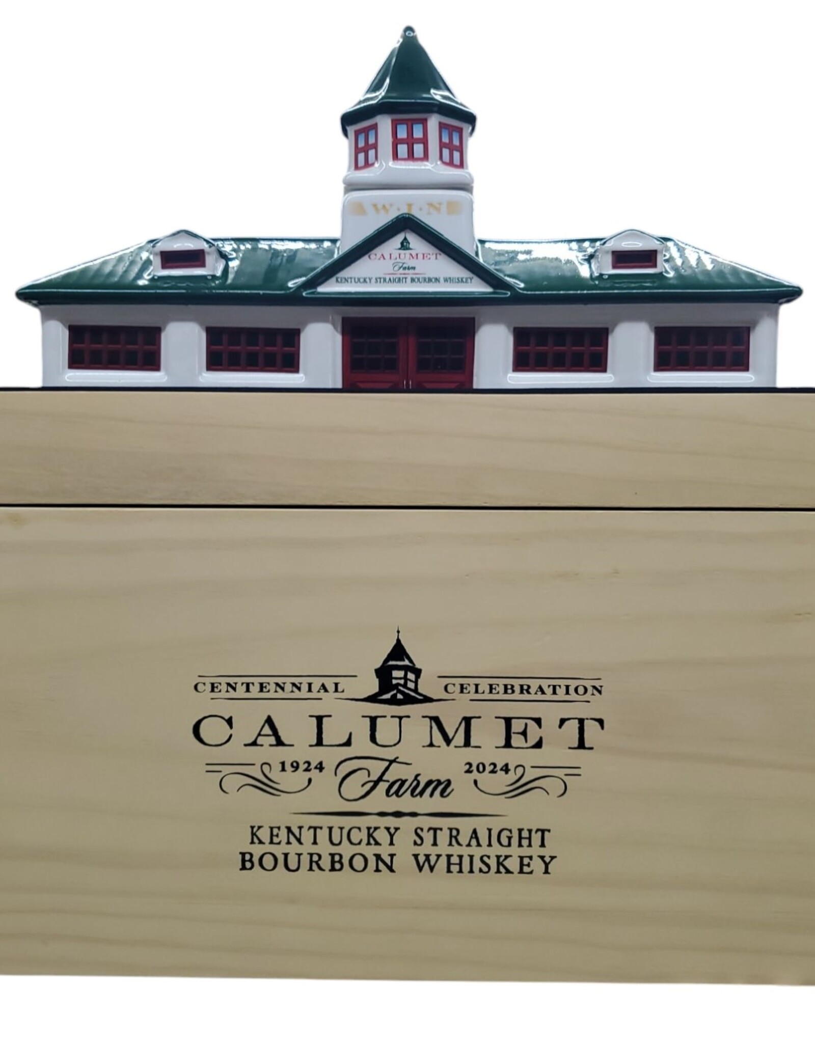 Calumet Farm Calumet Farm Ceramic Decanter  Bourbon  750 mL