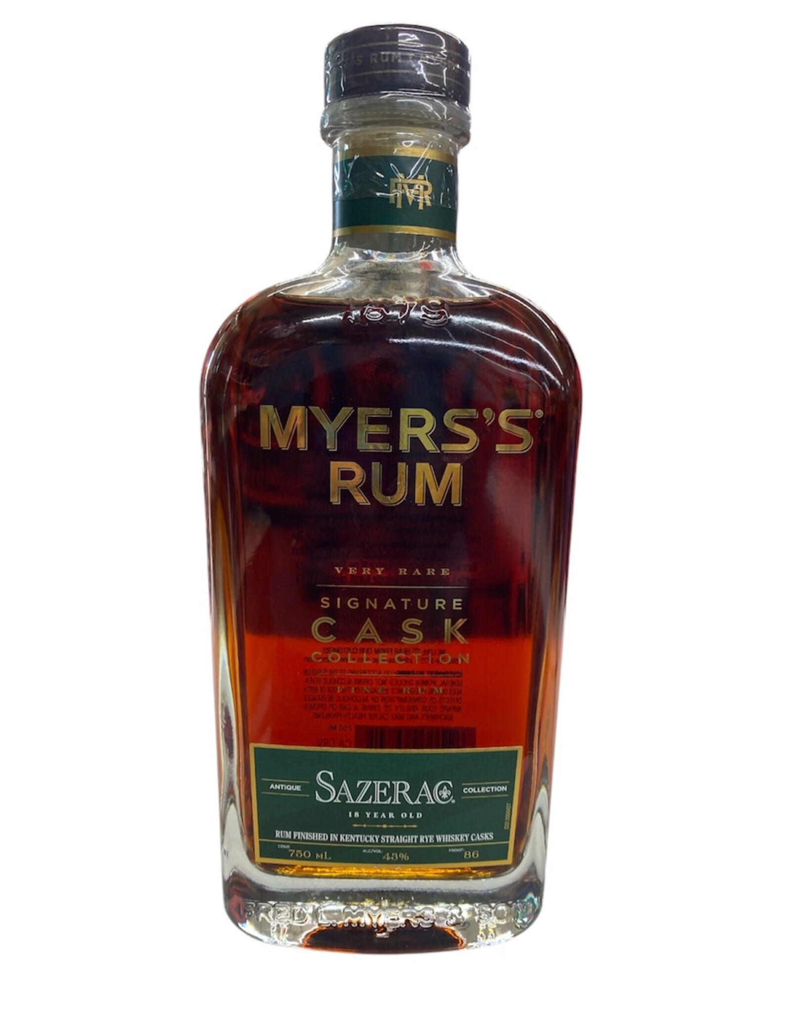 Myers's Myers's Rum Finished in Sazerac 18 Year Rye 750 mL