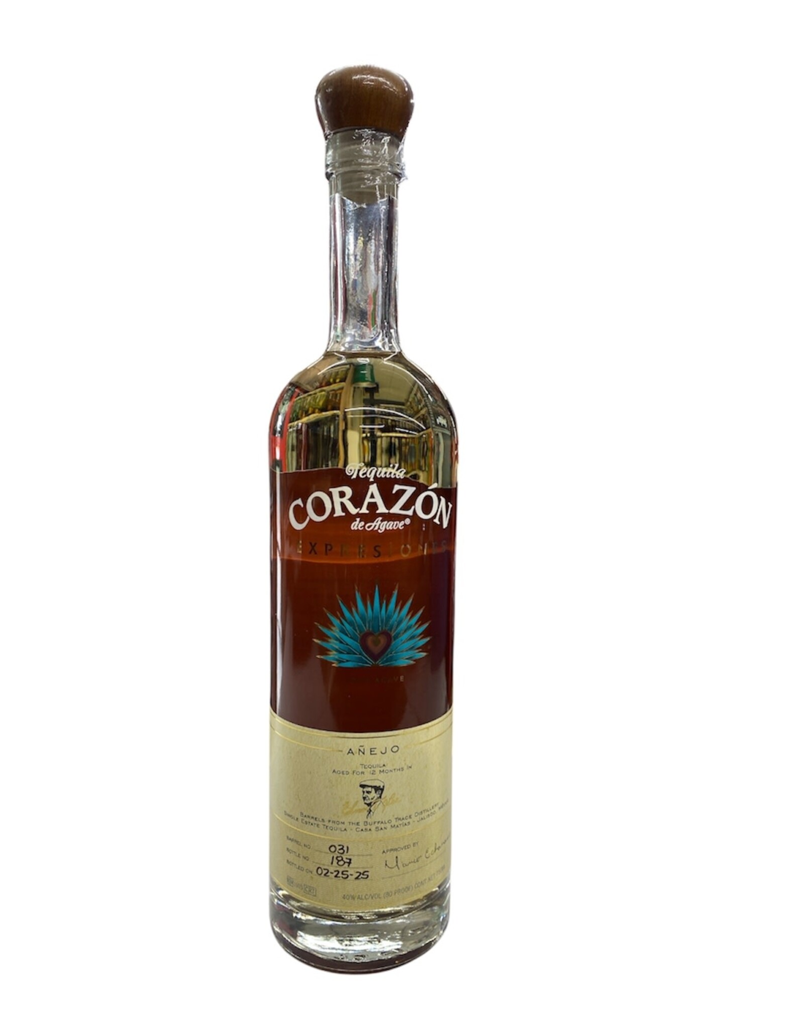 Corazon Corazon Tequila Anejo Aged In Elmer T Lee Barrel 750 mL