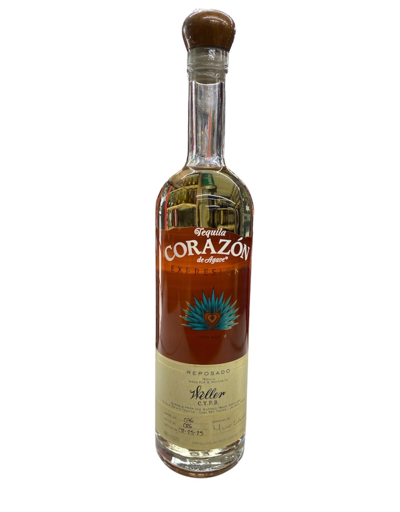 Corazon Corazon Tequila Reposado Aged In Weller C.Y.P.D Barrel 750 mL