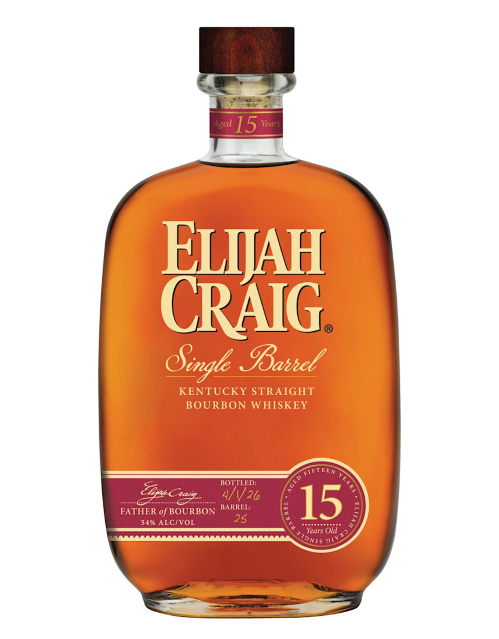 Elijah Craig Elijah Craig Single Barrel Proof 15 Years 750ml