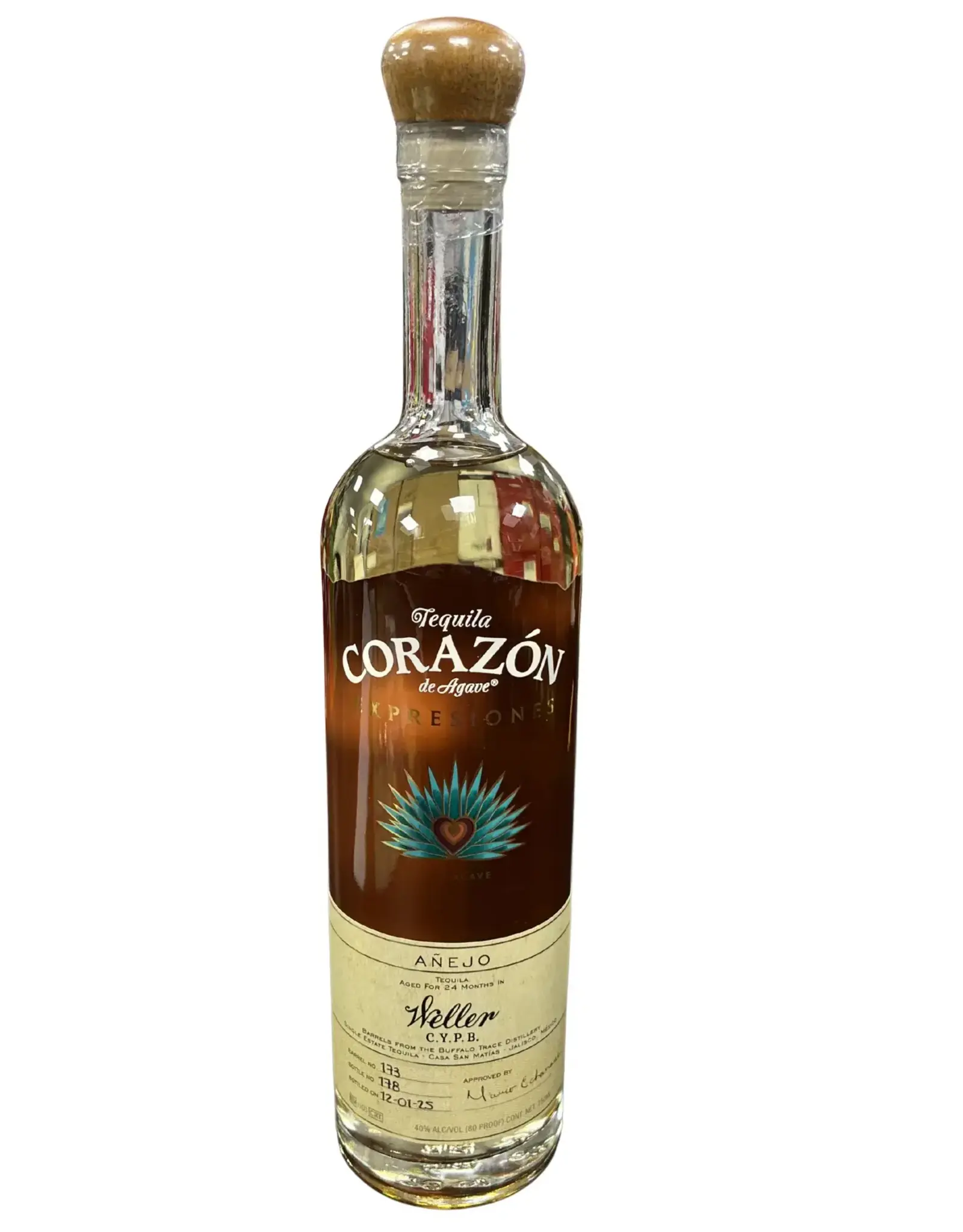 Corazon Anejo Tequila Weller C.Y.P.B Expresiones