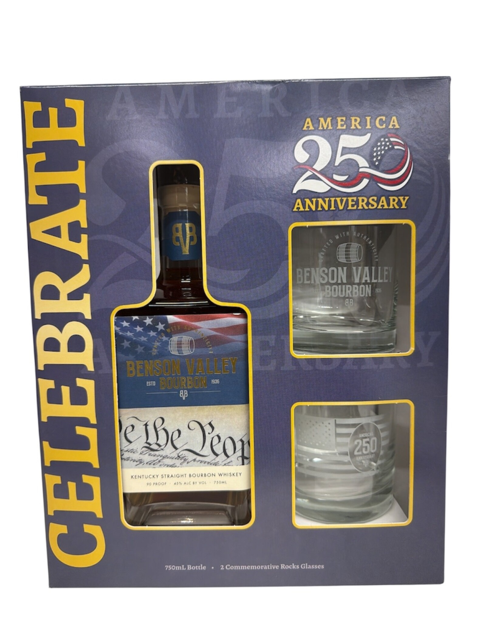 Benson Valley Bourbon 250th Anniversary Collectable Bottle