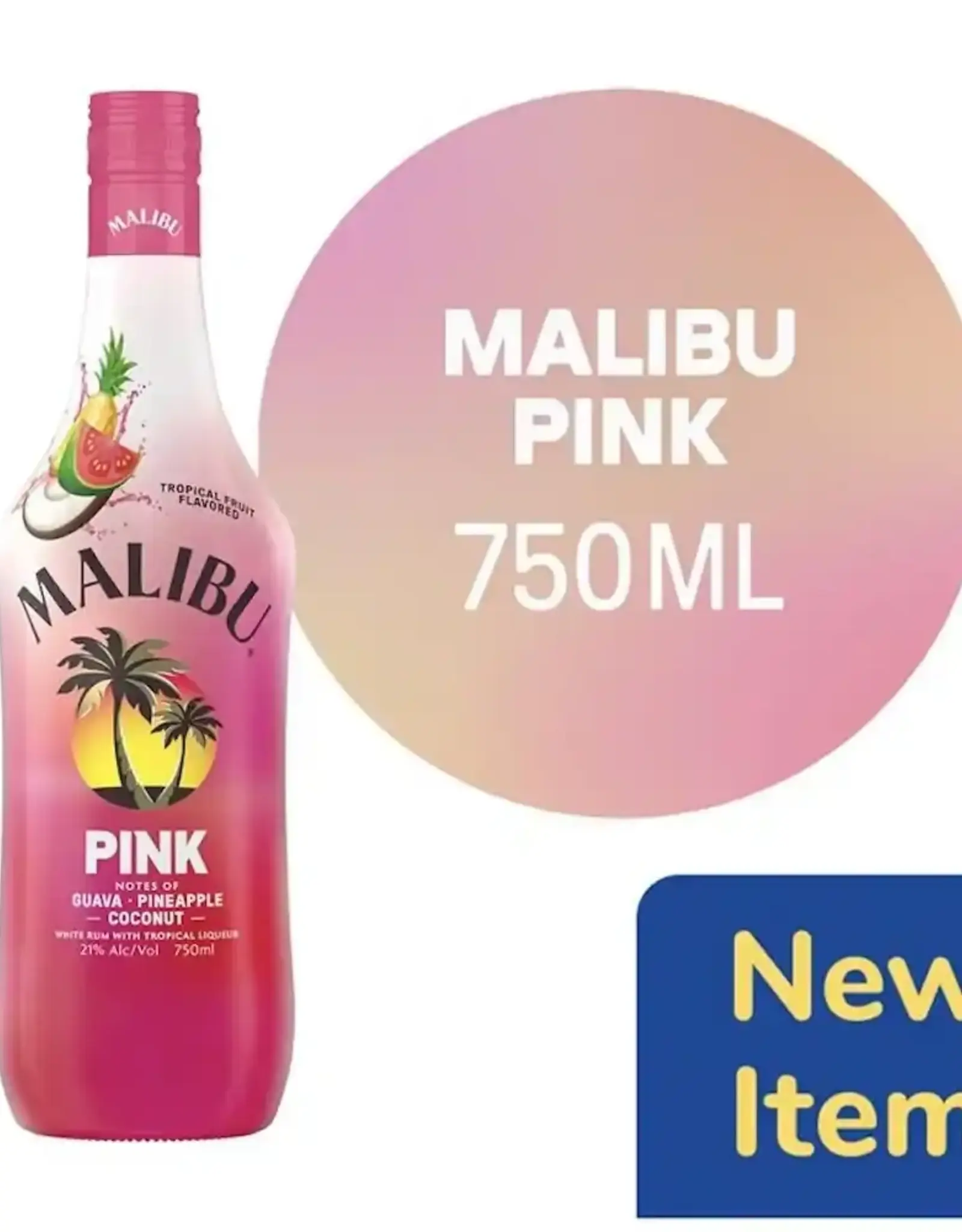 Malibu Malibu Pink Rum 750mL