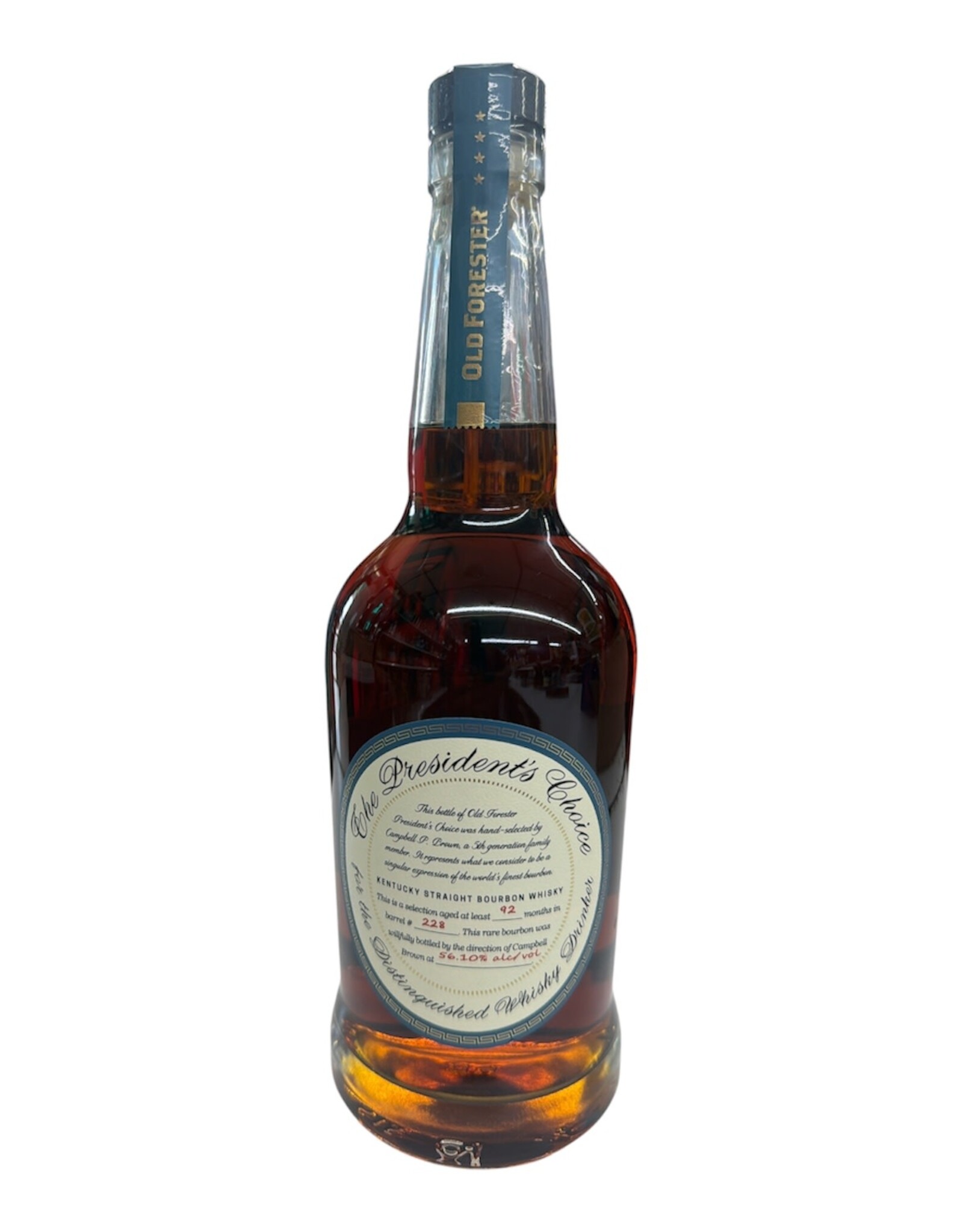 Old Forester Old Forester President's Choice  Bourbon 750mL 112.2 Proof