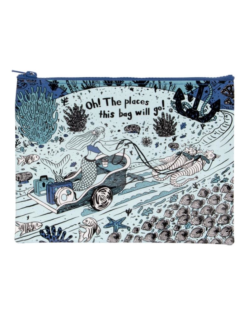 Blue Q Oh The Places You'll Go! Zipper Pouch