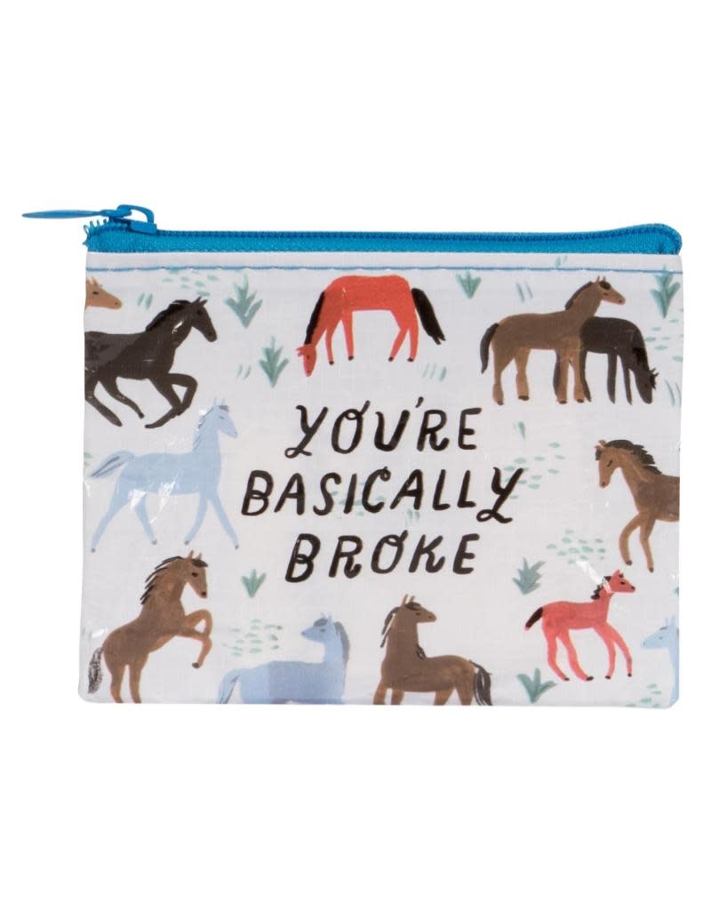 Blue Q Basically Broke Coin Purse