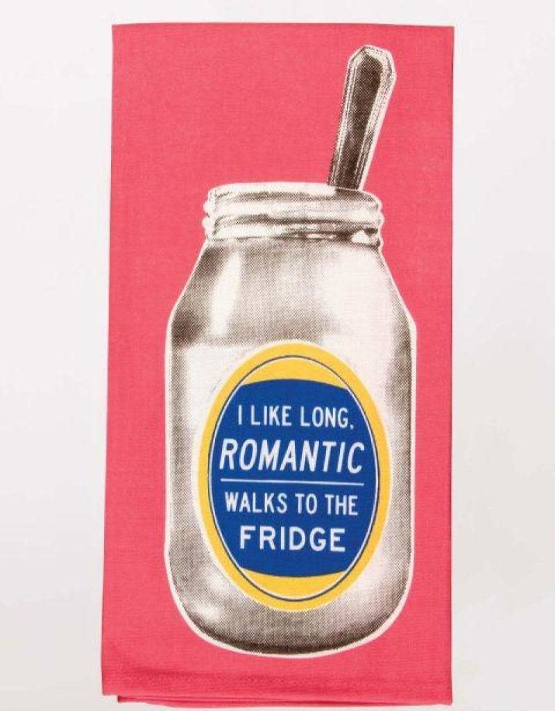 Blue Q I Like Long Romantic Walks to the Fridge Dishtowel