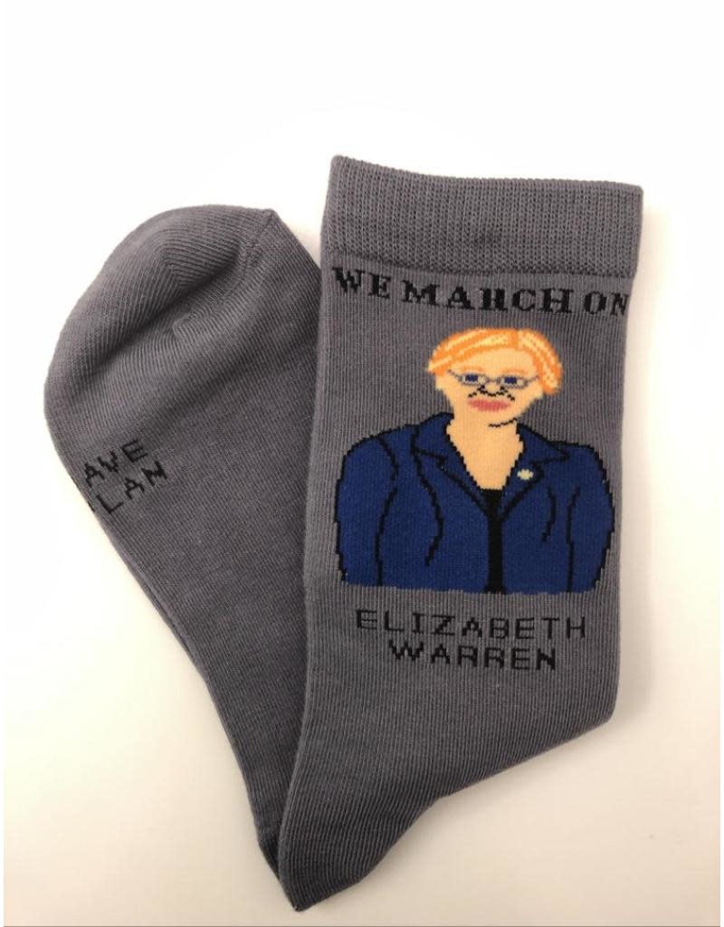 Maggie Stern Stitches Elizabeth Warren Women's Crew Socks