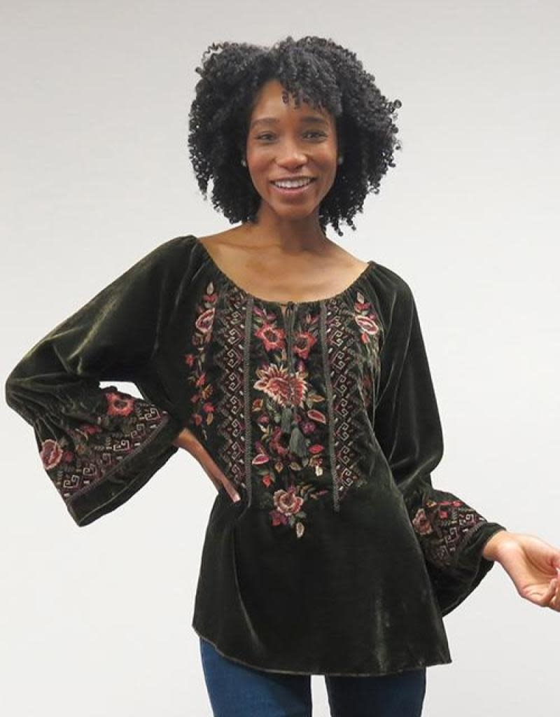 Kyla Seo Jovi Velvet Blouse