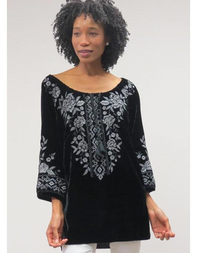 Kyla Seo Maci Velvet Blouse