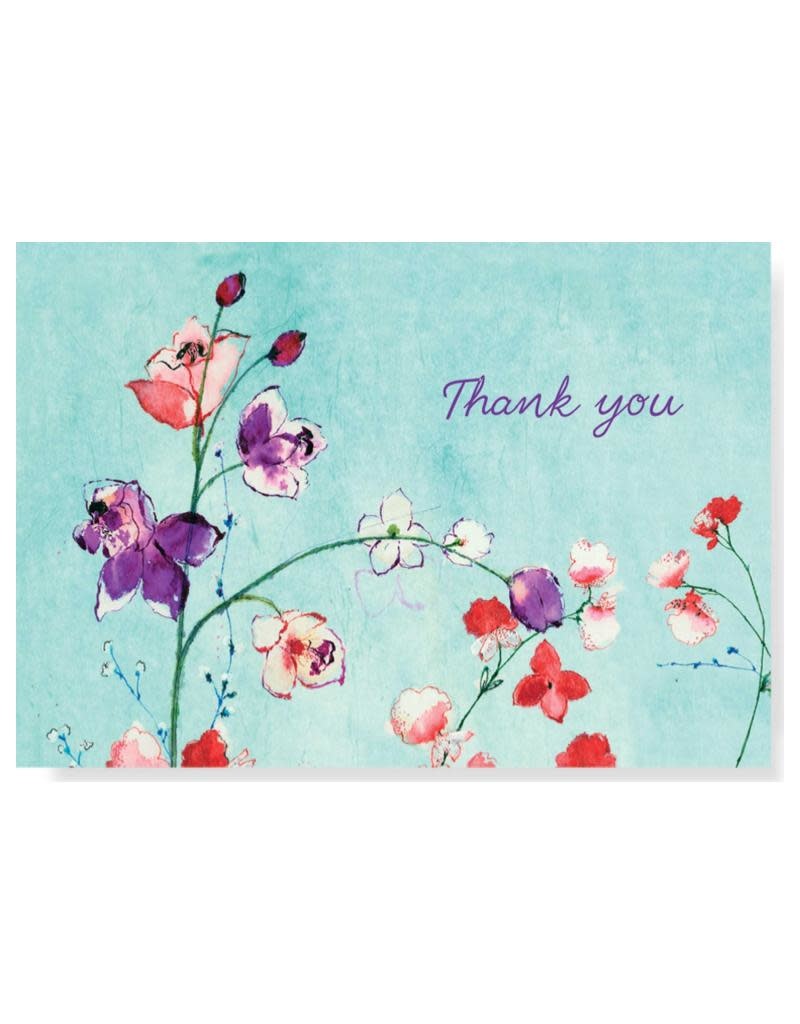 Peter Pauper Fuchsia Blooms Boxed Thank You Cards