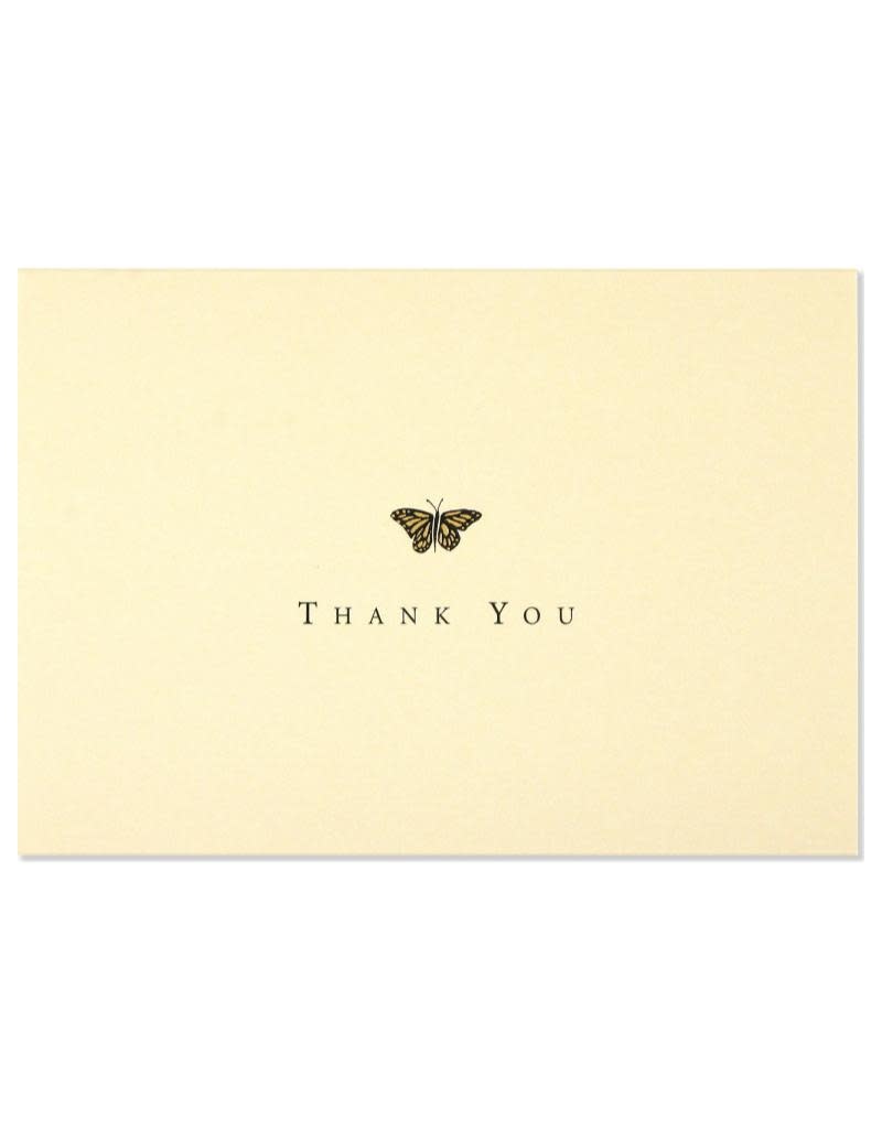 Peter Pauper Gold Butterfly Boxed Thank You Cards