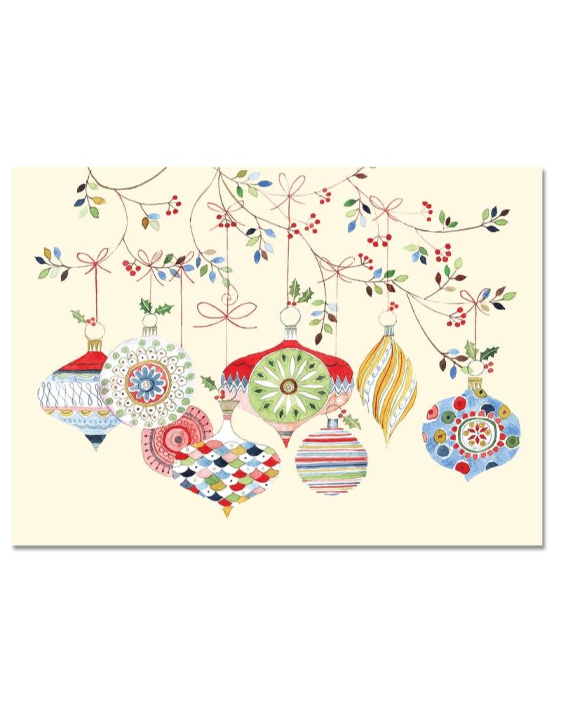 Peter Pauper Watercolor Ornaments Boxed Holiday Cards