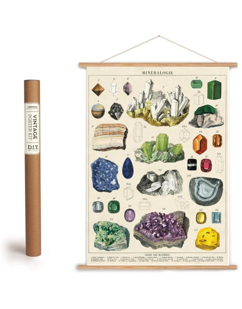 Cavallini Vintage Poster Kit Mineralogie