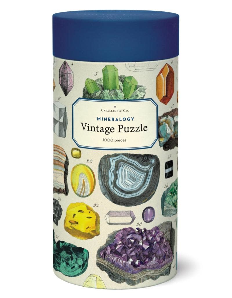 Cavallini Vintage 1000 Piece Puzzle Mineralogie