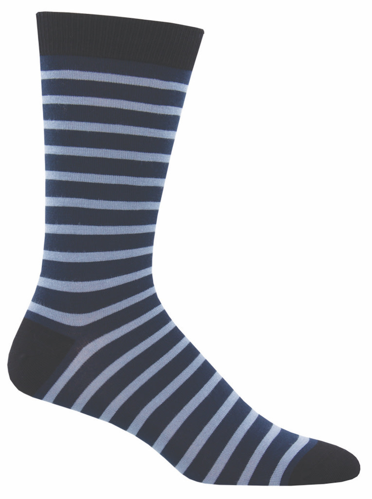 Socksmith Men's Navy Sailor Stripe Bamboo Socks