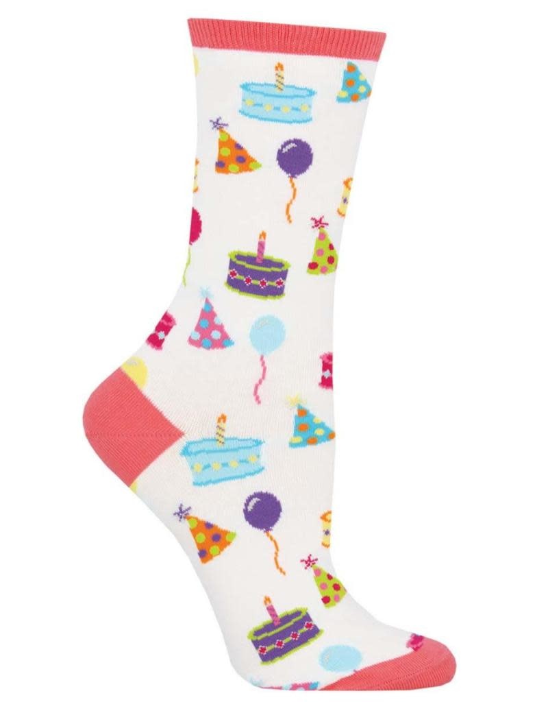 Socksmith Women's White Happy Birthday to You Socks