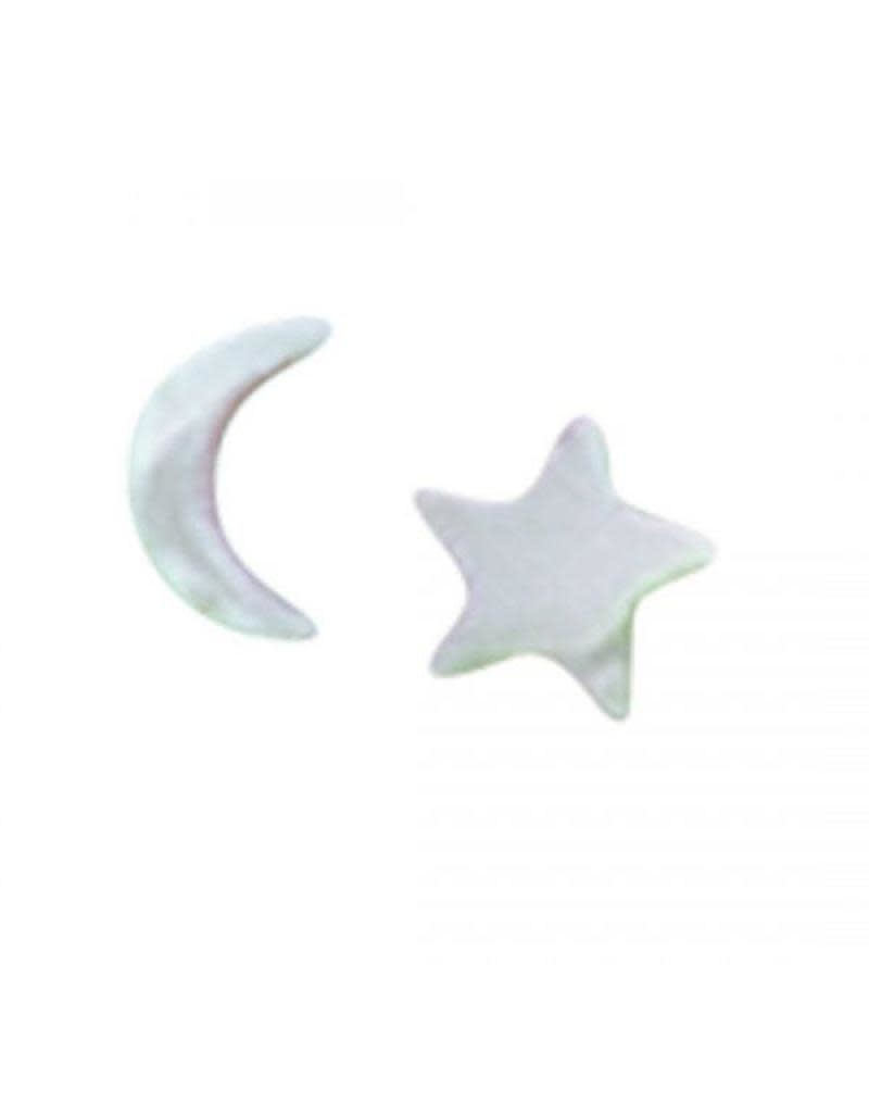 Acomo Jewelry Moon and Star Stud Earring