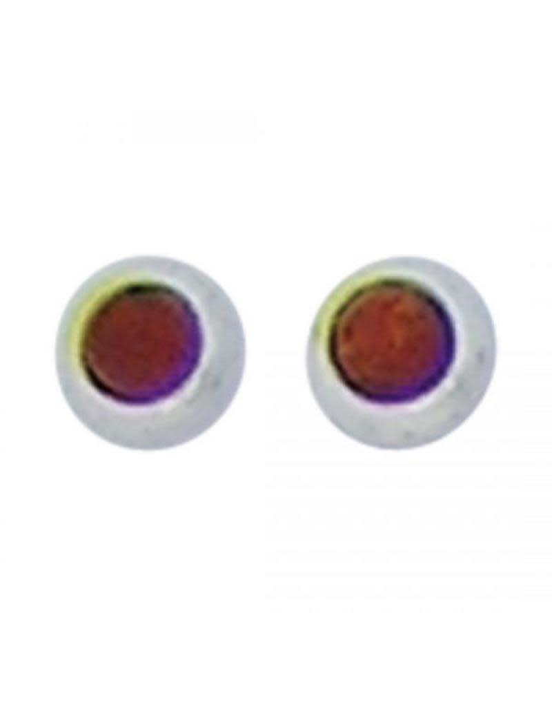 Acomo Jewelry 6 mm Amber Ear Stud
