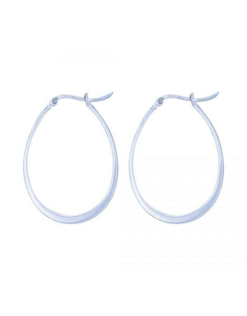 Acomo Jewelry Oval Hoop Earring