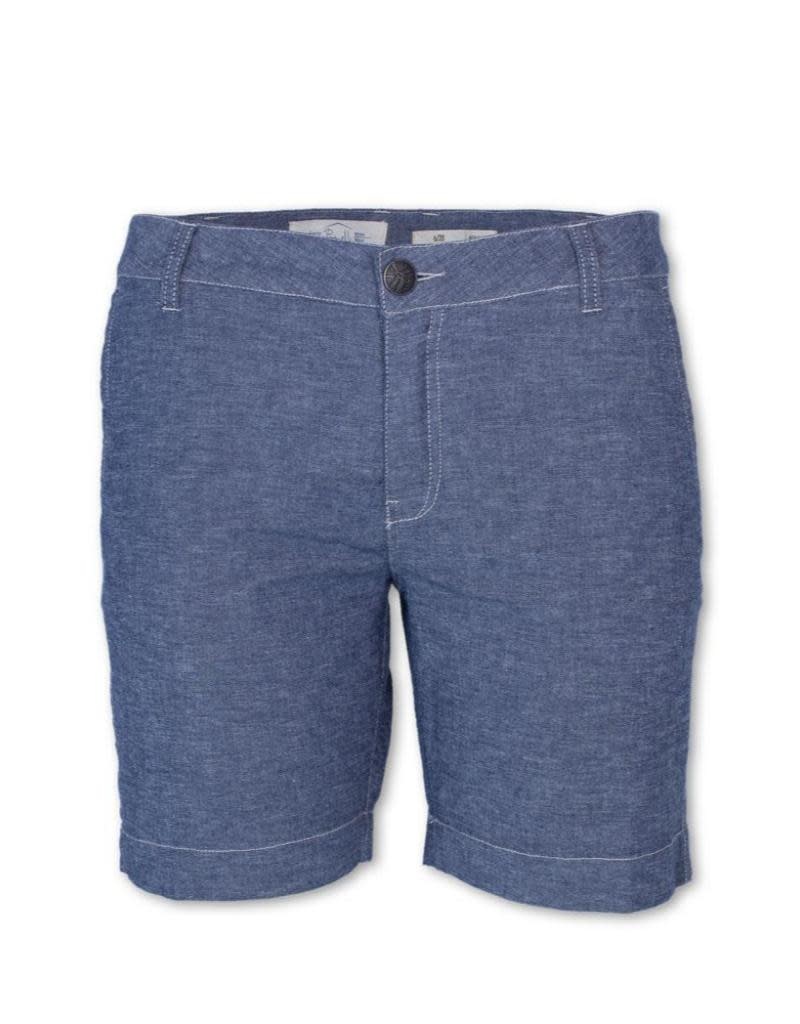 Purnell Women's Stretch Chambray Bermuda Shorts