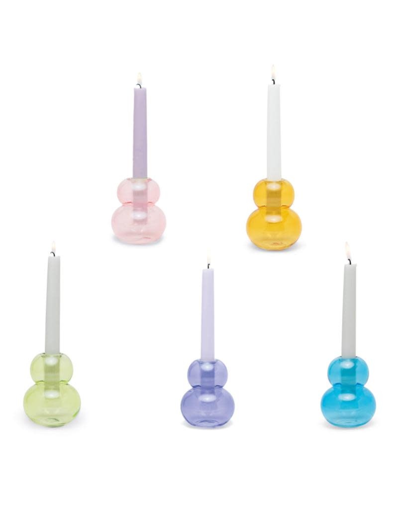 Paddywax Realm Glass Bubble Stack Taper Holder