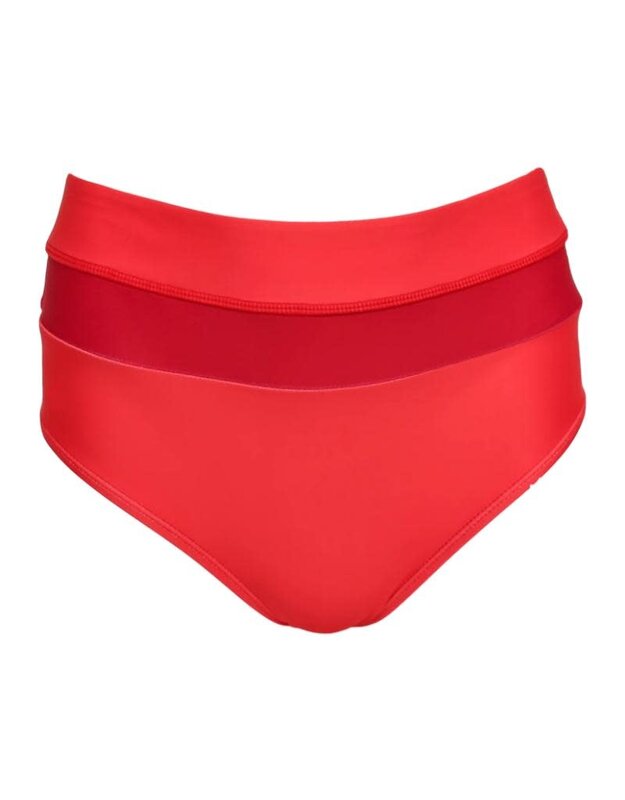 nani Swimwear Red Poppy Color Block Swim Bottom