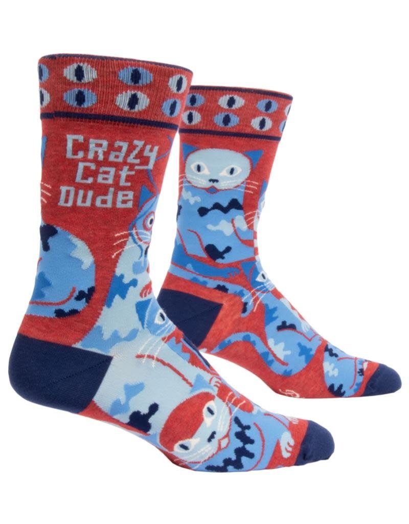 Blue Q Crazy Cat Dude Men's Socks