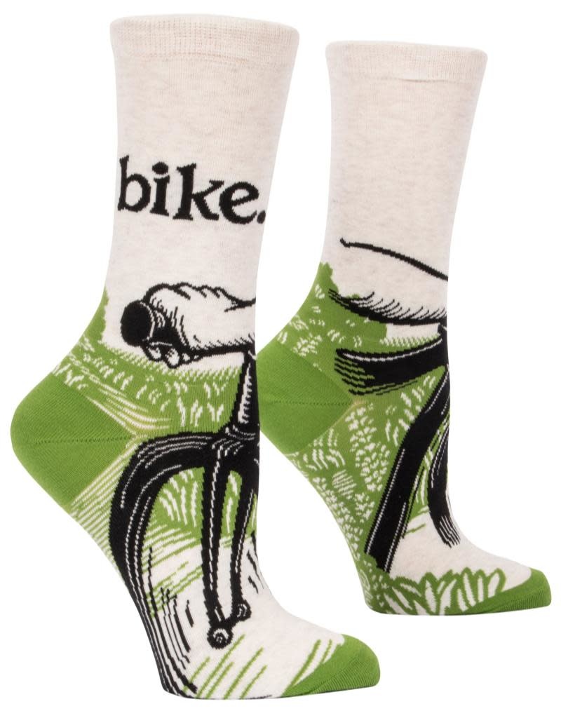 Blue Q Bike Path Crew Socks