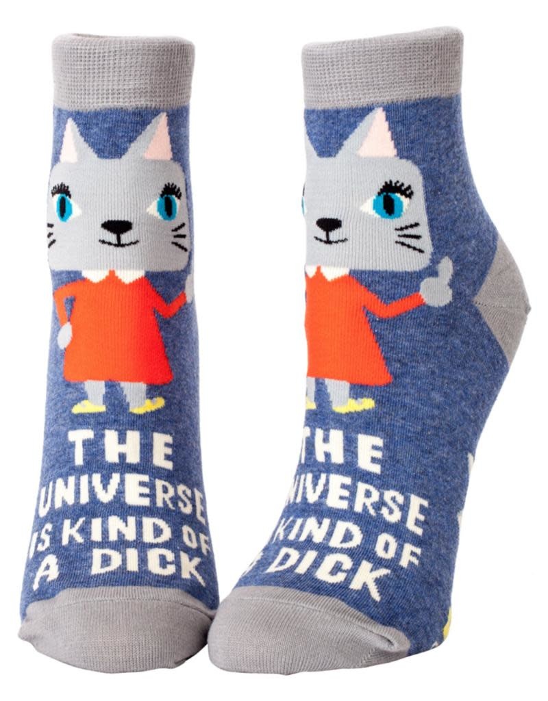 Blue Q The Universe Is a Dick Women's Ankle Sock