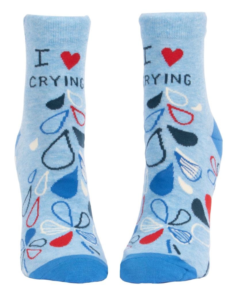 Blue Q I Heart Crying Women's Ankle Socks