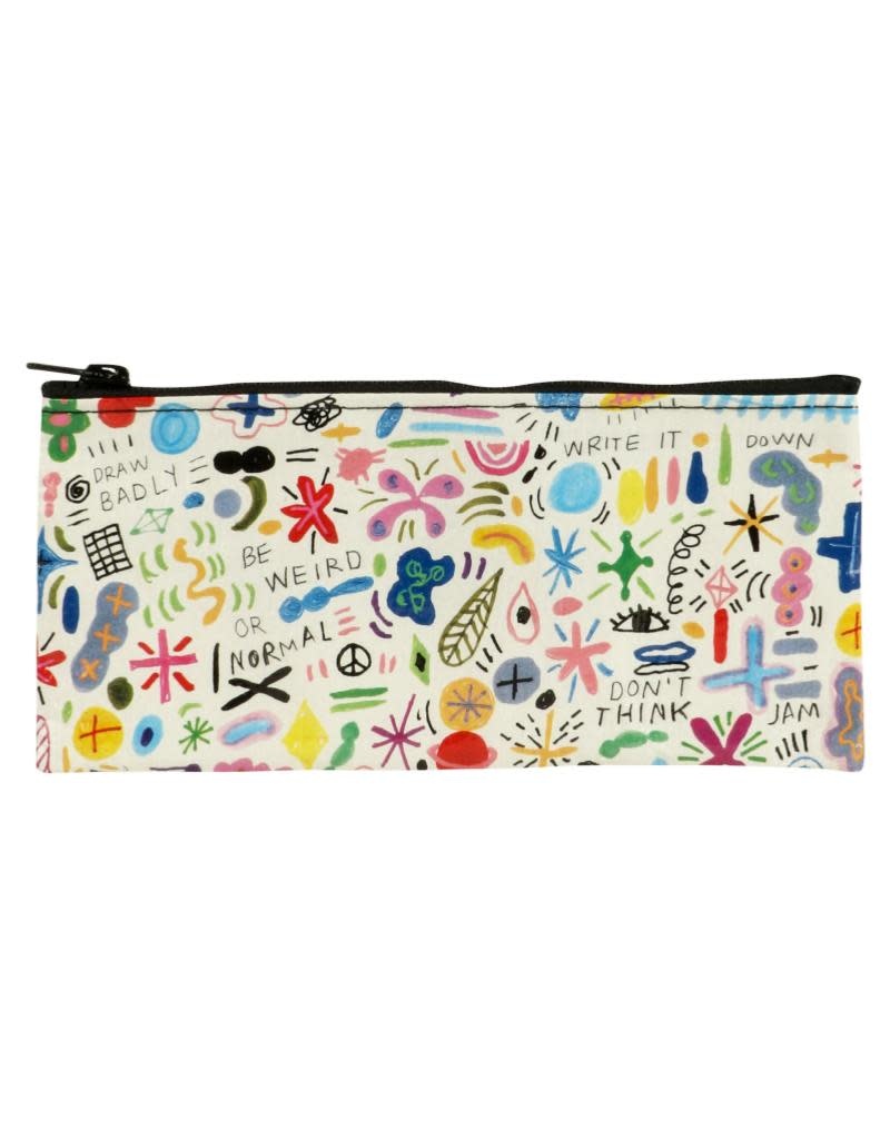 Blue Q Doodle Party Pencil Case