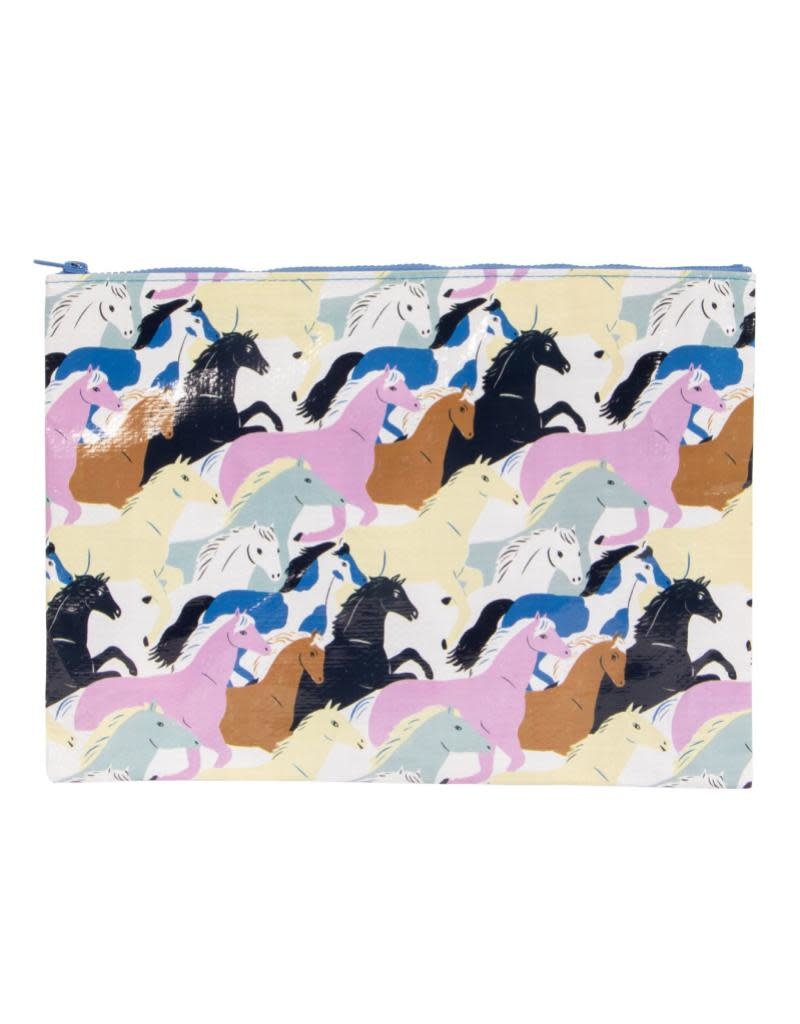 Blue Q Wild Horses Jumbo Pouch