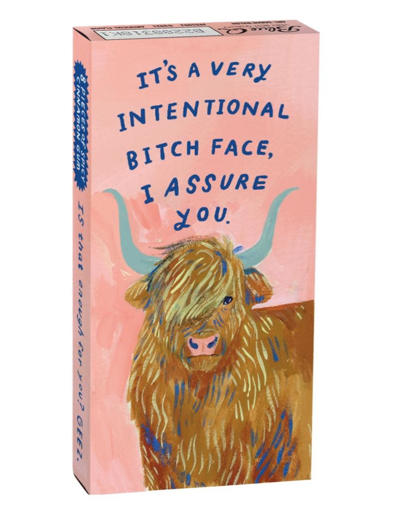 Blue Q Intentional B*tch Face Gum